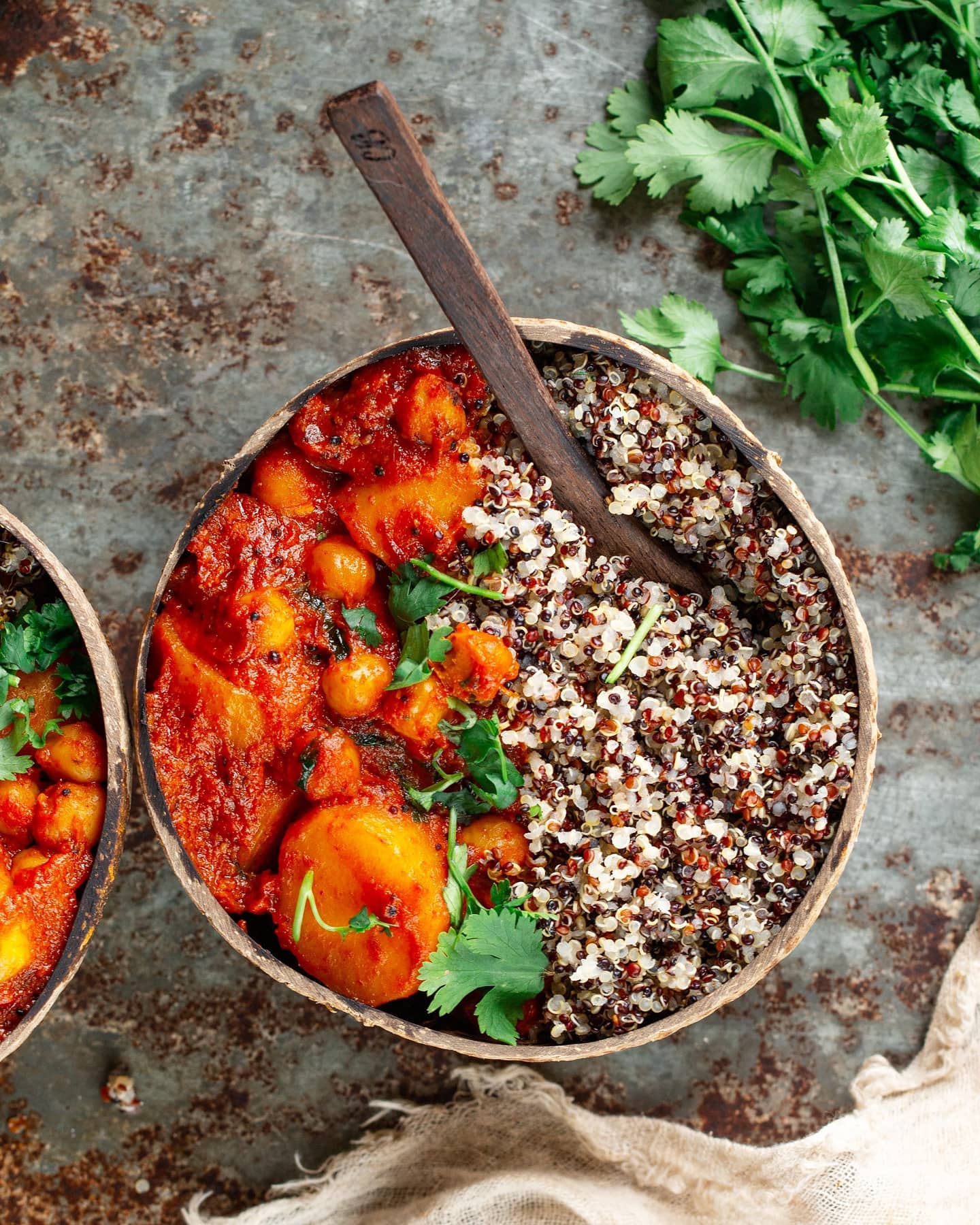 Quick and Easy Aloo Chana (Indian Potato and Chickpea Curry)