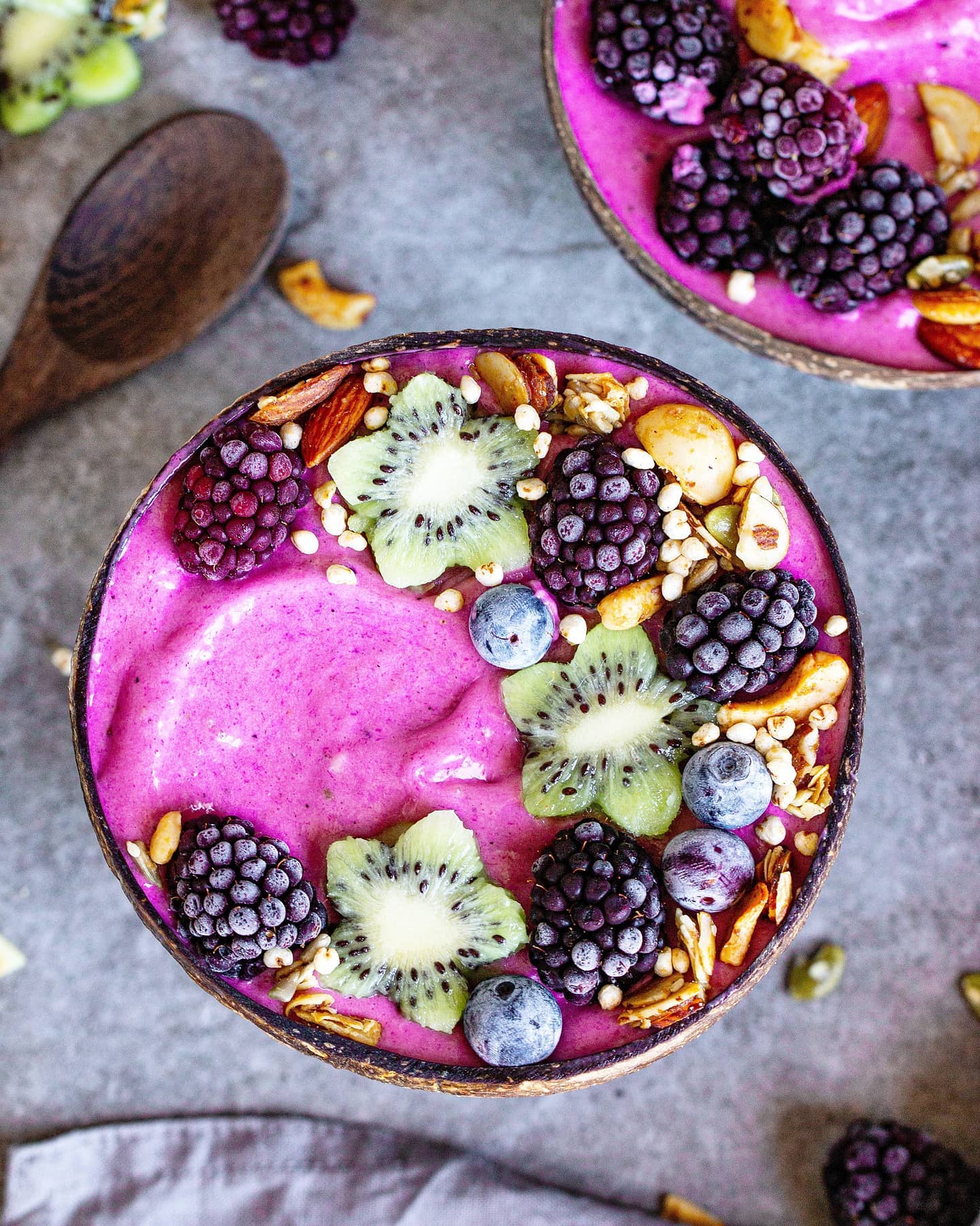 Pink Dragon Fruit Smoothie Bowl