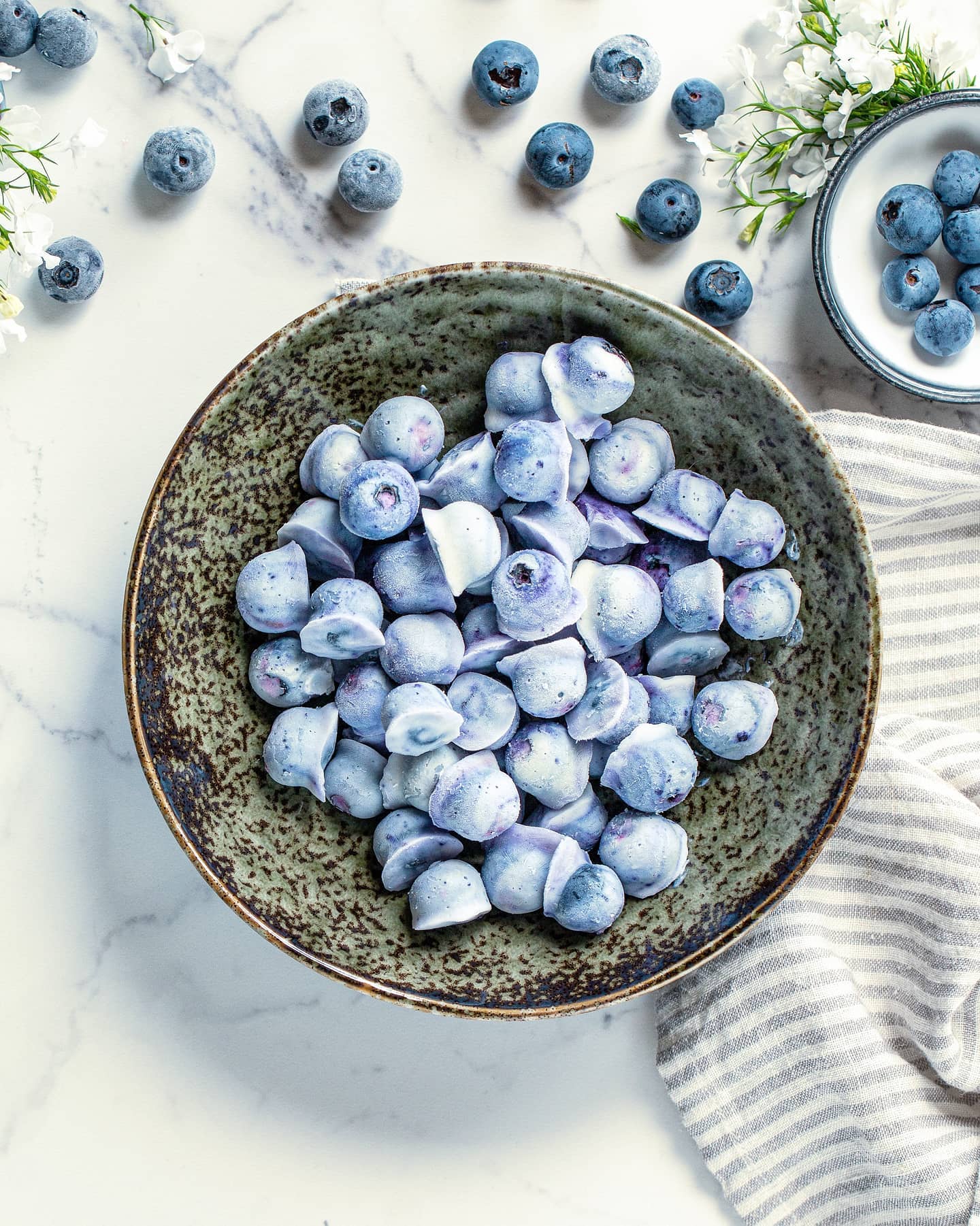 Frozen Blueberry Yogurt Bites