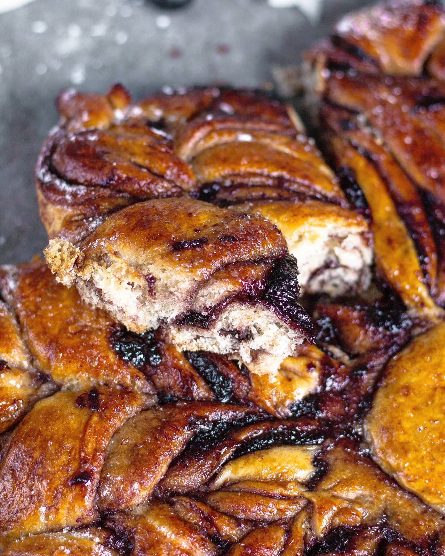 Easy Pull-Apart Blueberry Star Bread