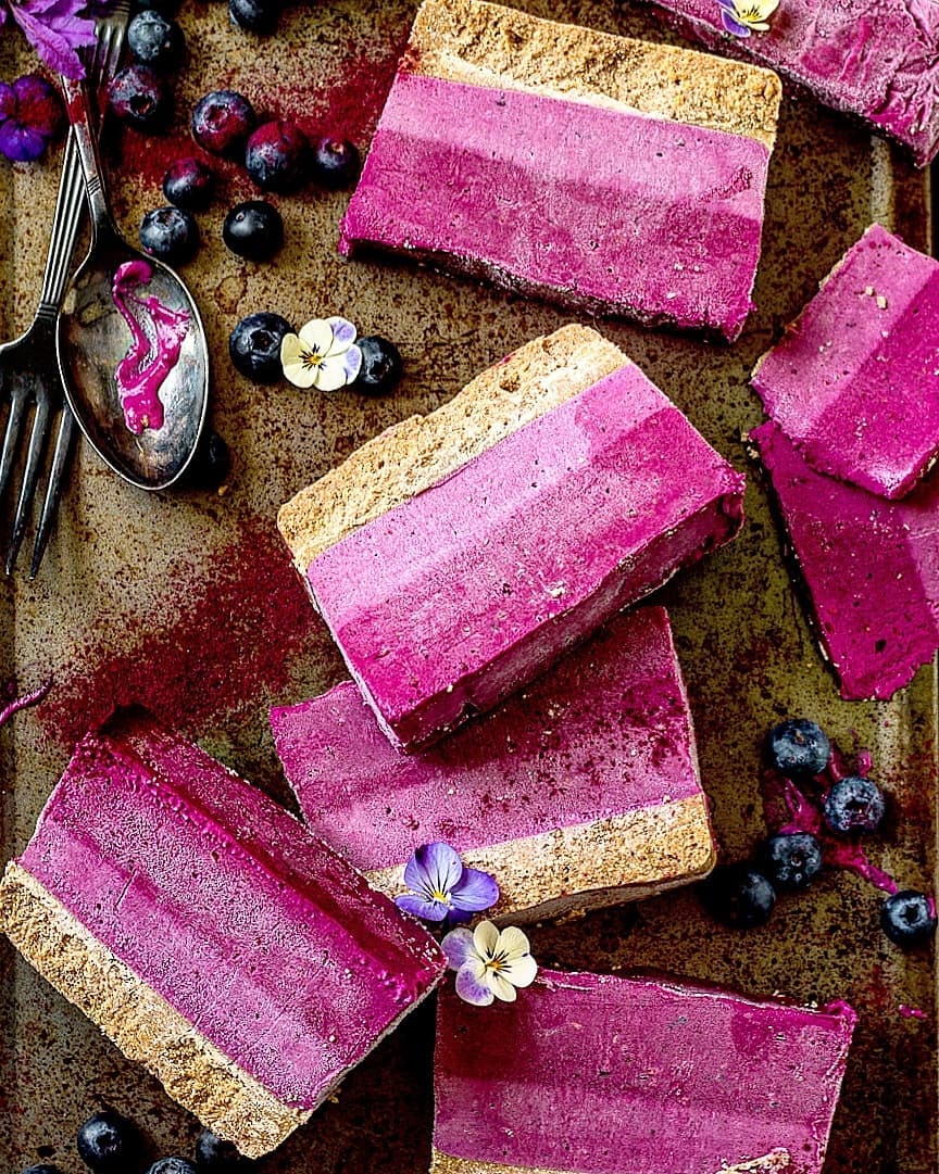 Raw Vegan Strawberry & Boysenberry Slice