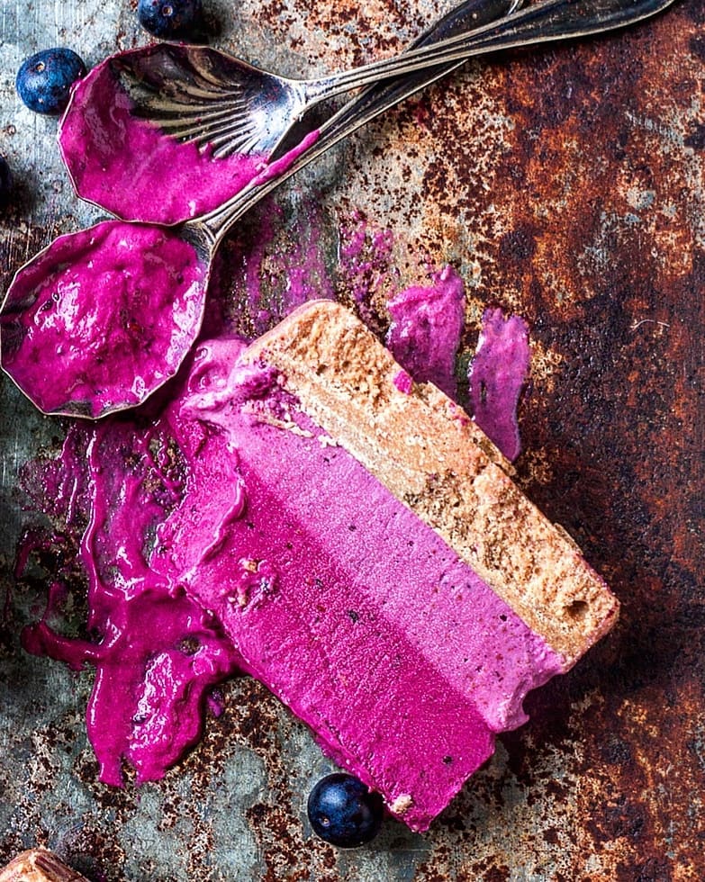 Raw Vegan Strawberry & Boysenberry Slice
