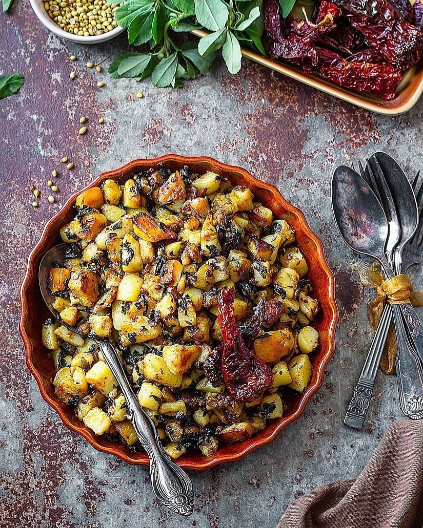 Flavorful Aloo Methi Sabji