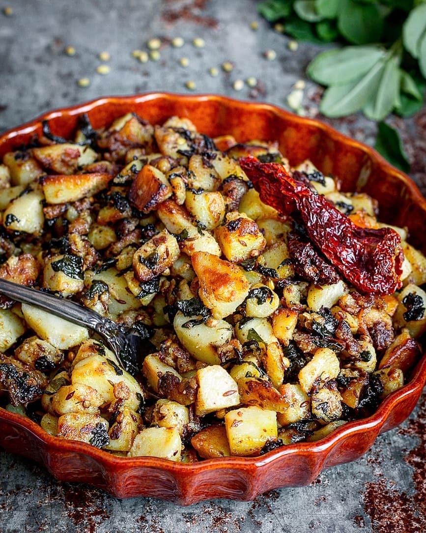 Flavorful Aloo Methi Sabji