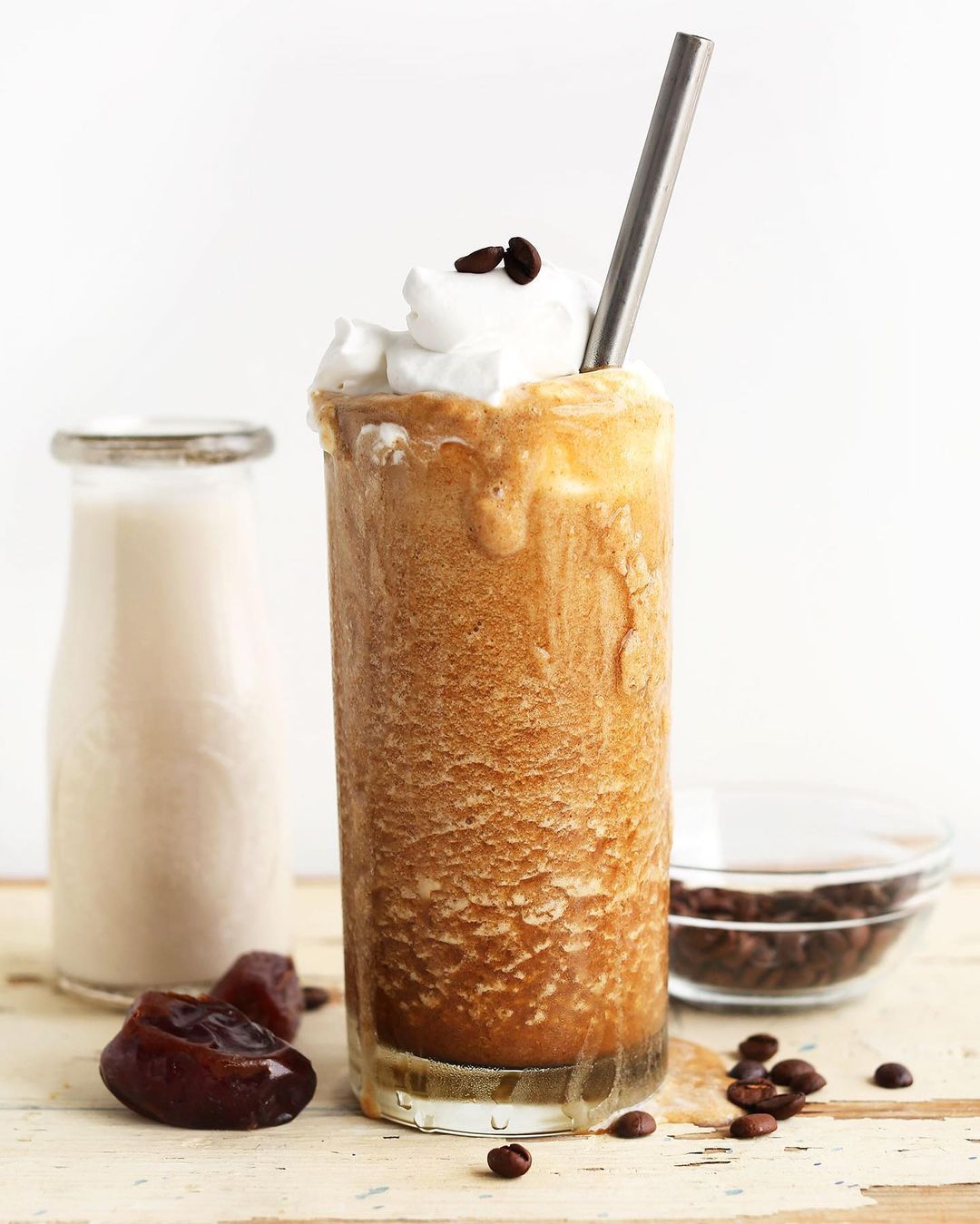 Healthy Homemade Frappuccino with Natural Ingredients