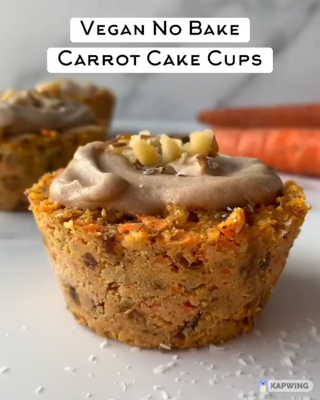 Vegan No-Bake Carrot Cake Cups
