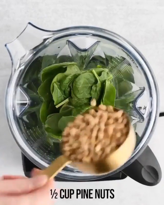 Spinach and Basil Pesto
