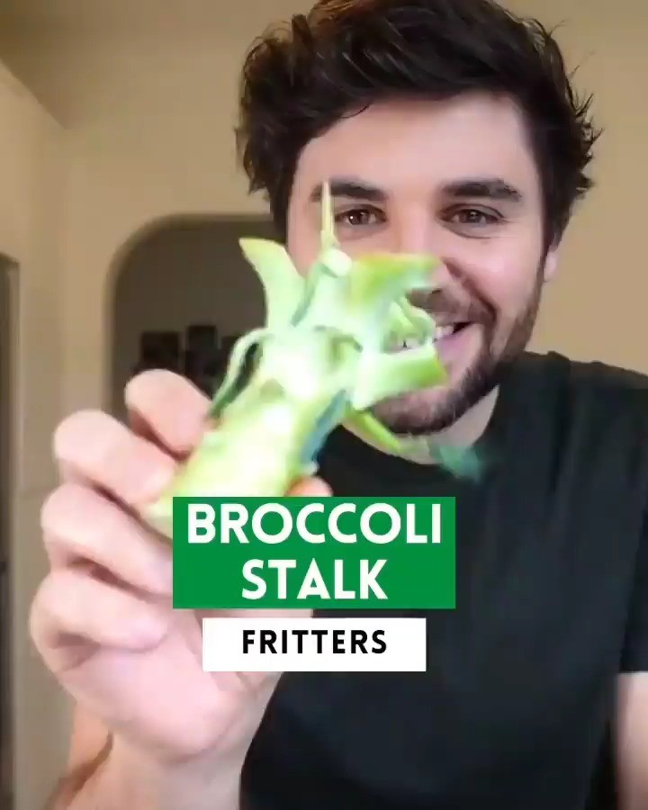 Vegan Broccoli Stalk Fritters