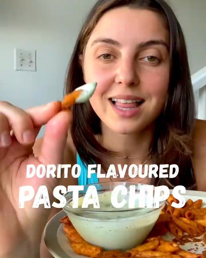 Vegan Dorito Flavored Pasta Chips