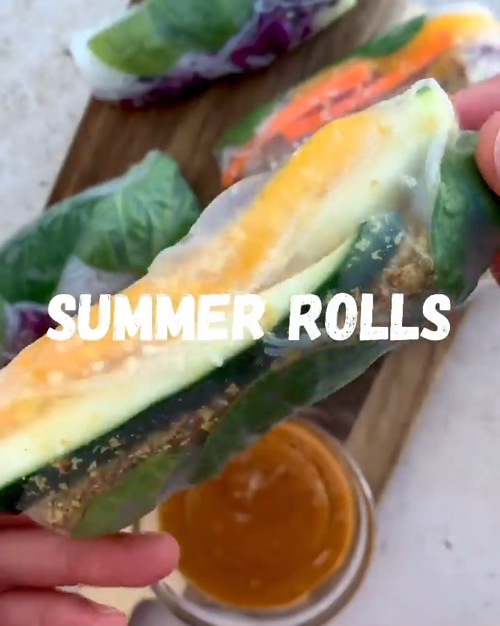 Vegan Summer Rolls with Crispy Tofu