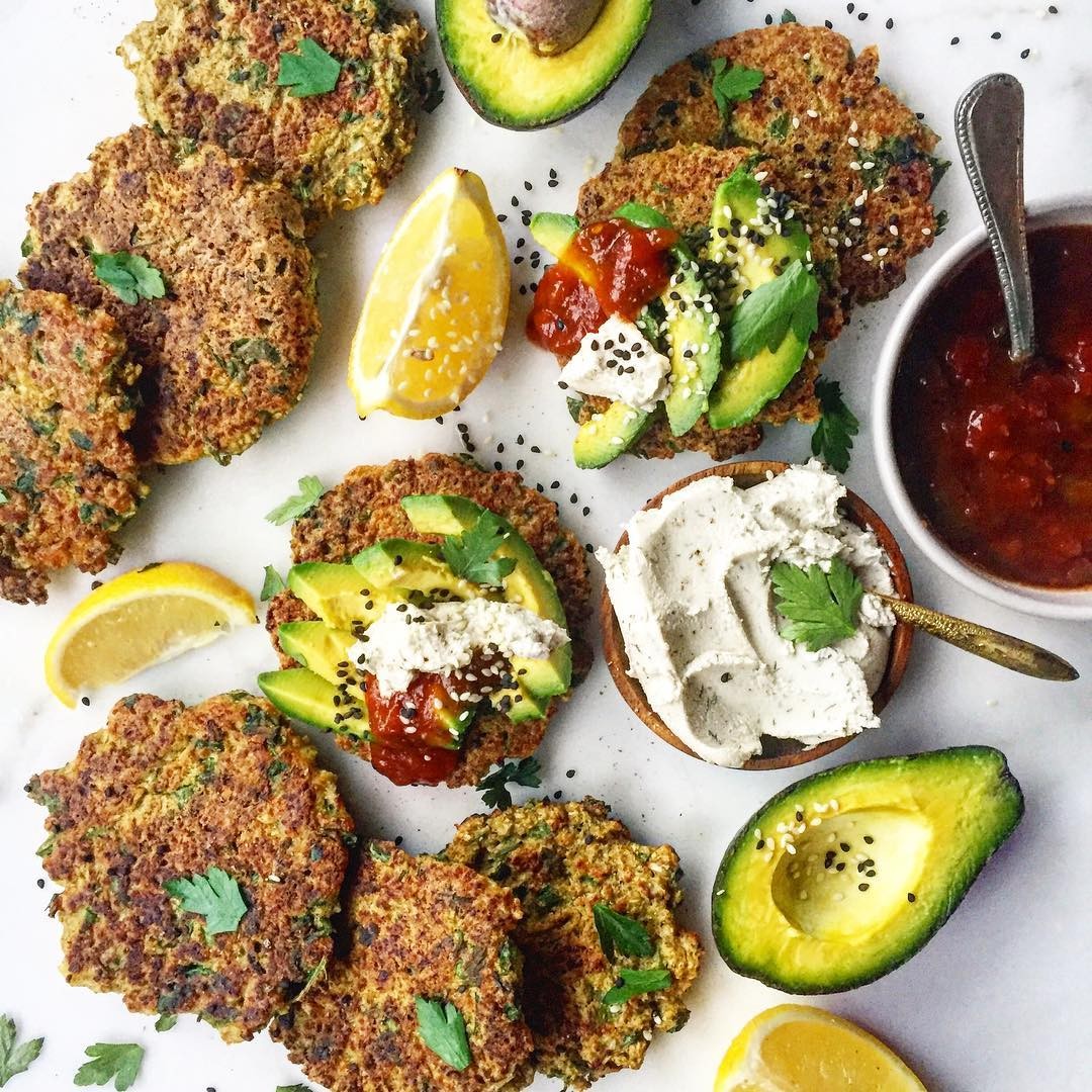 Vegan Spicy Cauliflower Fritters
