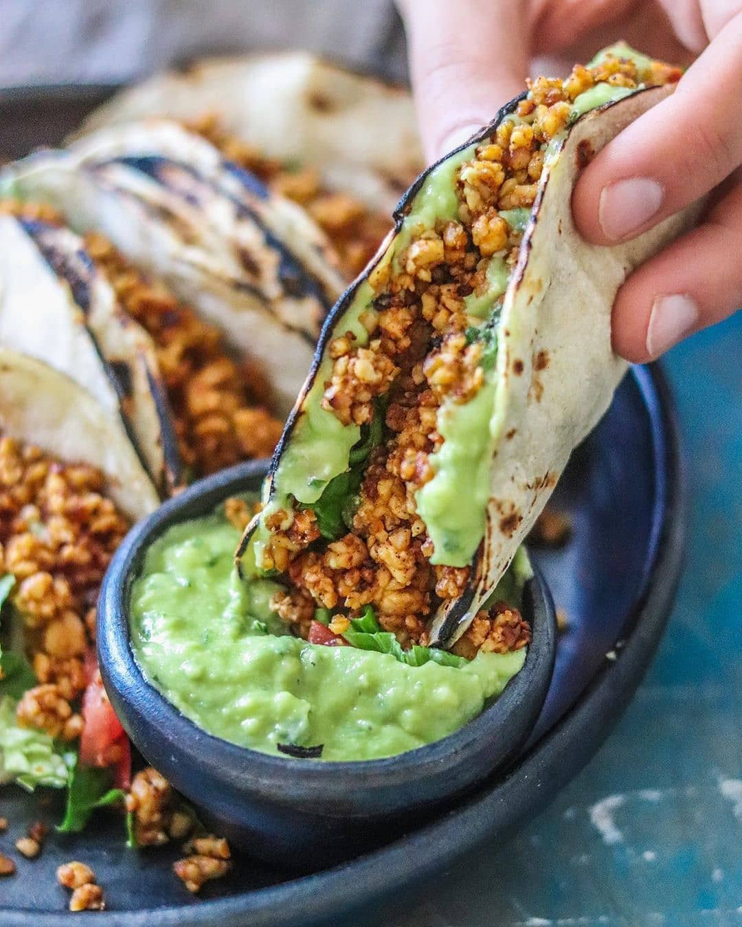 Spicy Mexican Tempeh Tacos