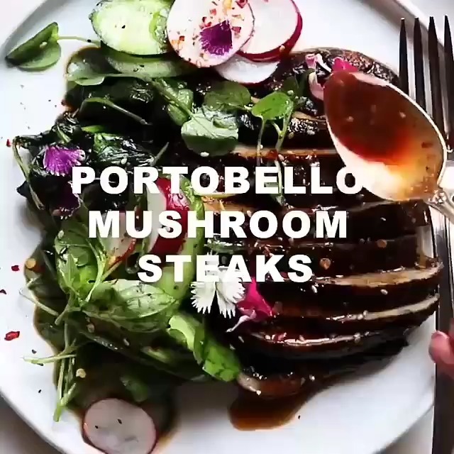 Simple Vegan Portobello Mushroom Steaks