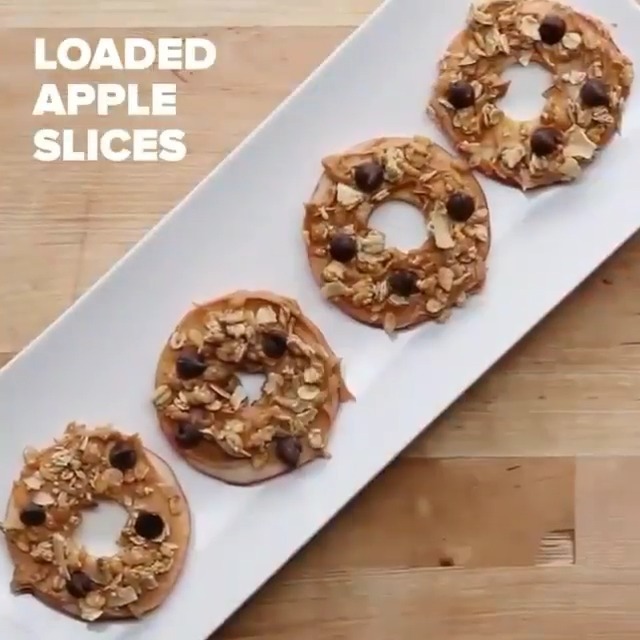 Easy After School Loaded Apple Slices