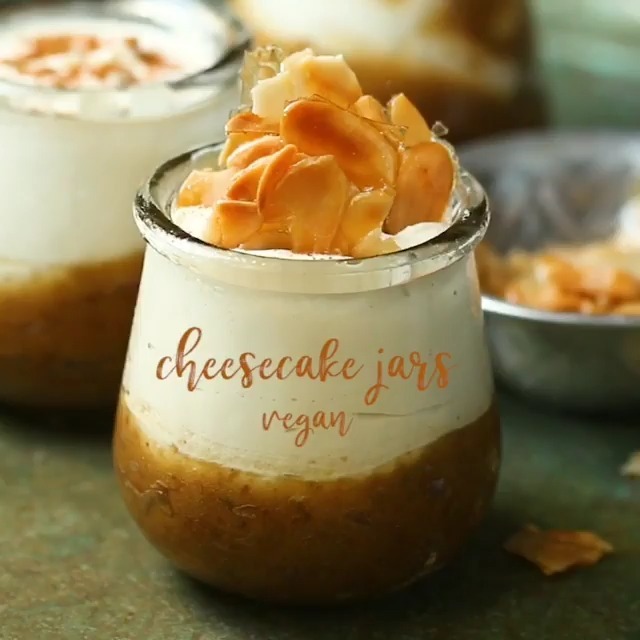 Vegan Gluten-Free No-Bake Cheesecake Jars