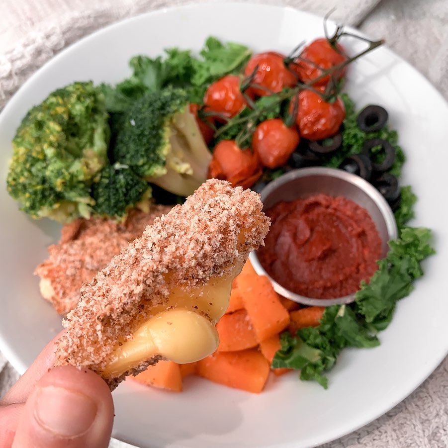 Homemade Vegan Mozzarella Sticks