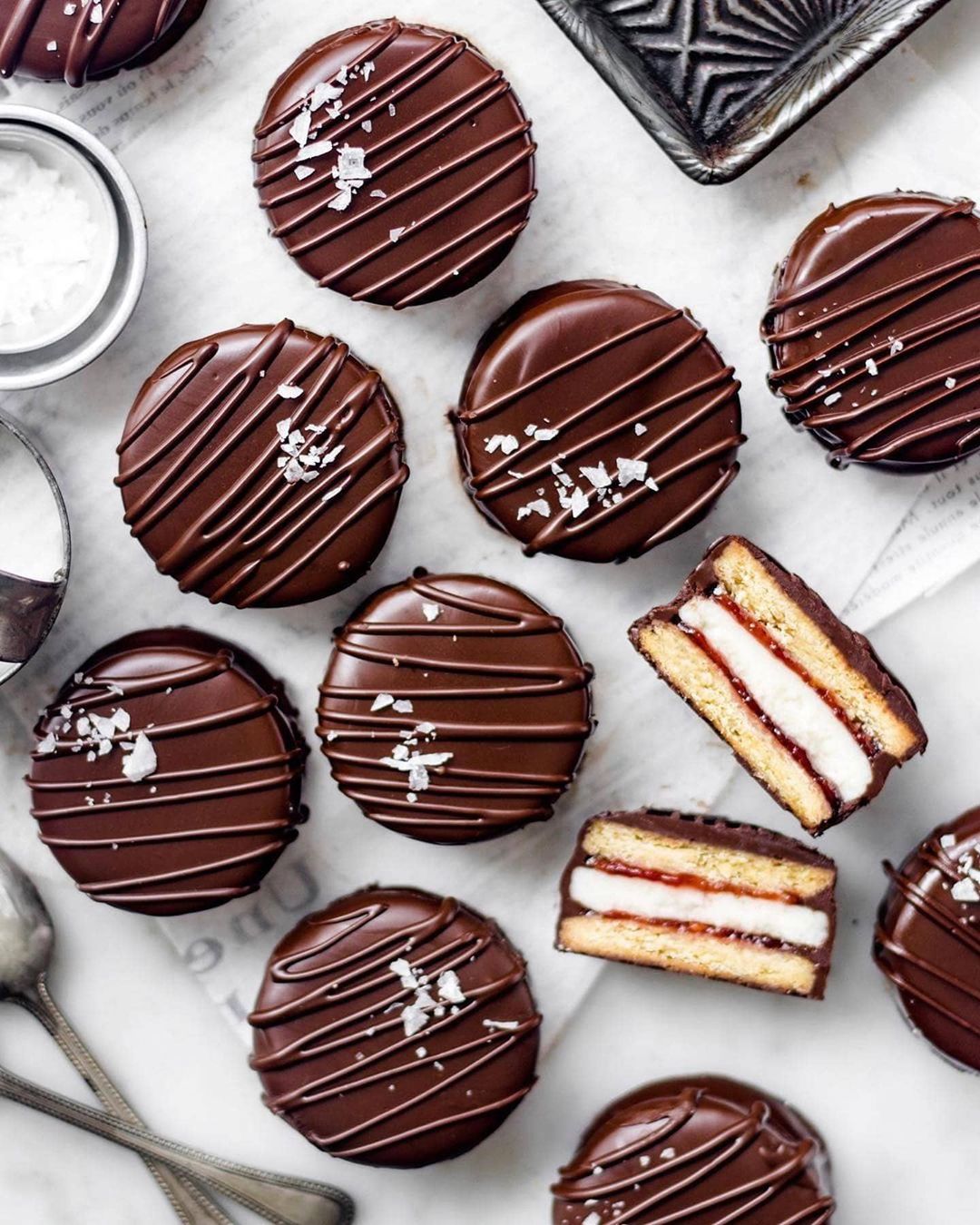 Vegan Wagon Wheel Cookies