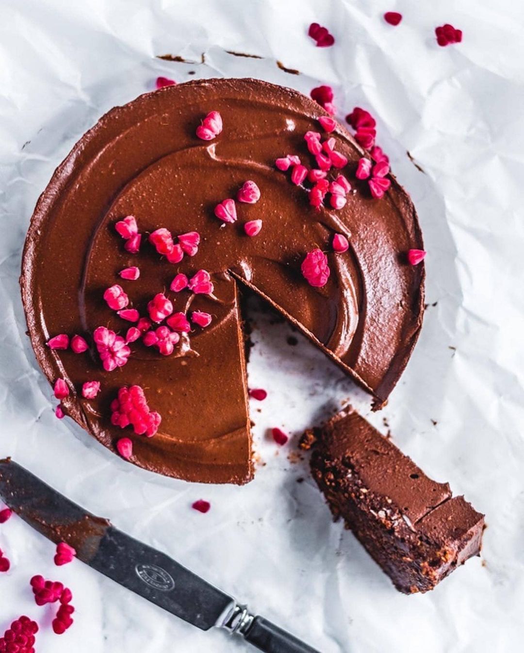 Raw Chocolate Raspberry Cake