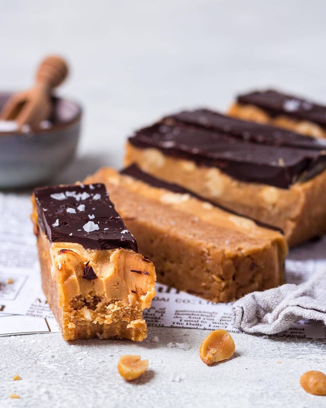 Sugar-Free High-Protein Vegan Snickers Bars