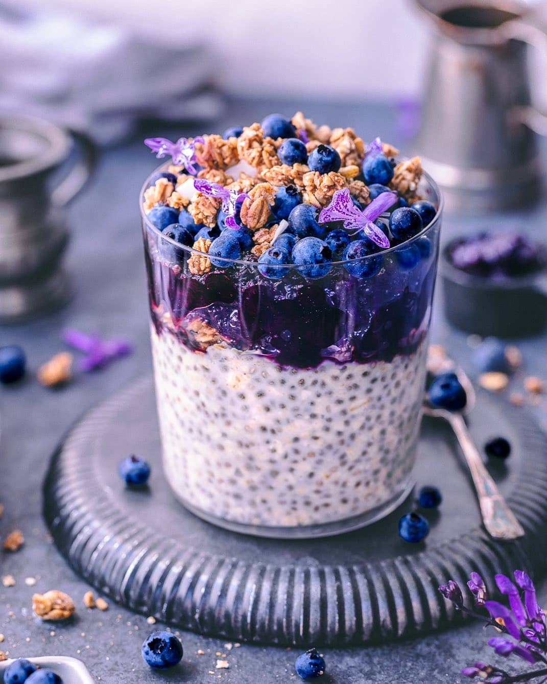 Jammy Wild Blueberry Chia Pudding