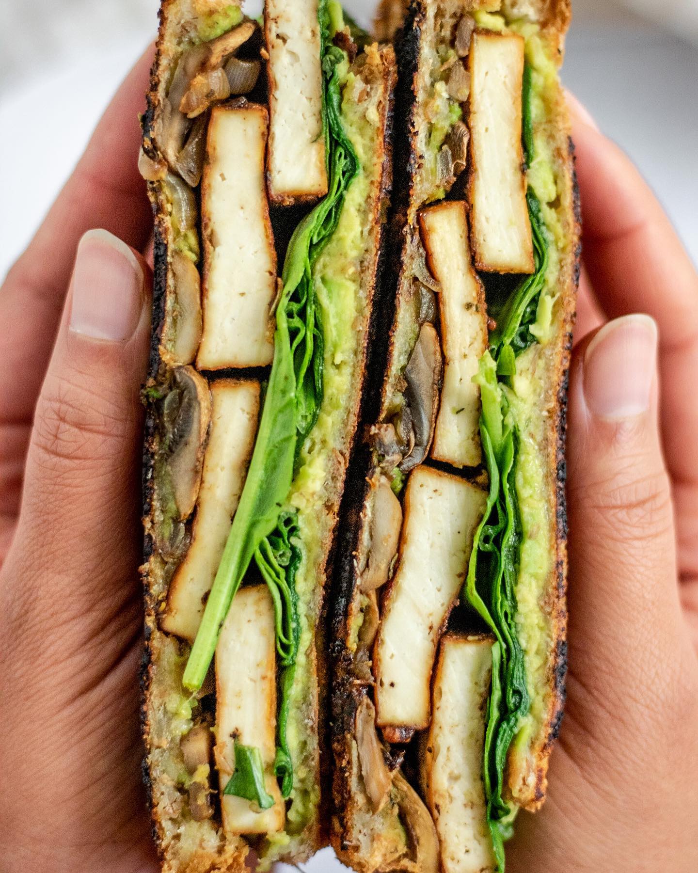 Vegan Avocado and Tofu Panini