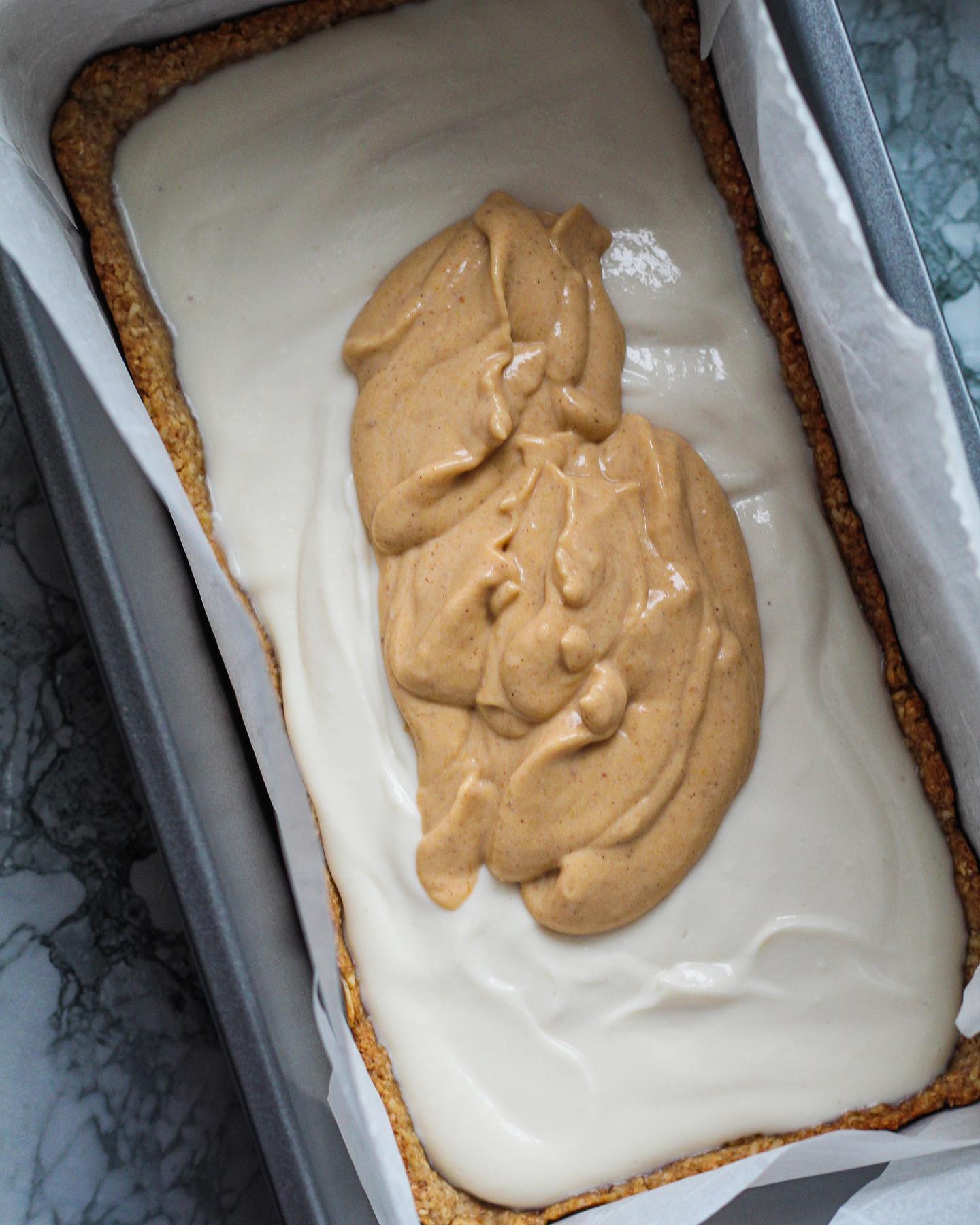 Vegan Double Layer Pumpkin Cheesecake