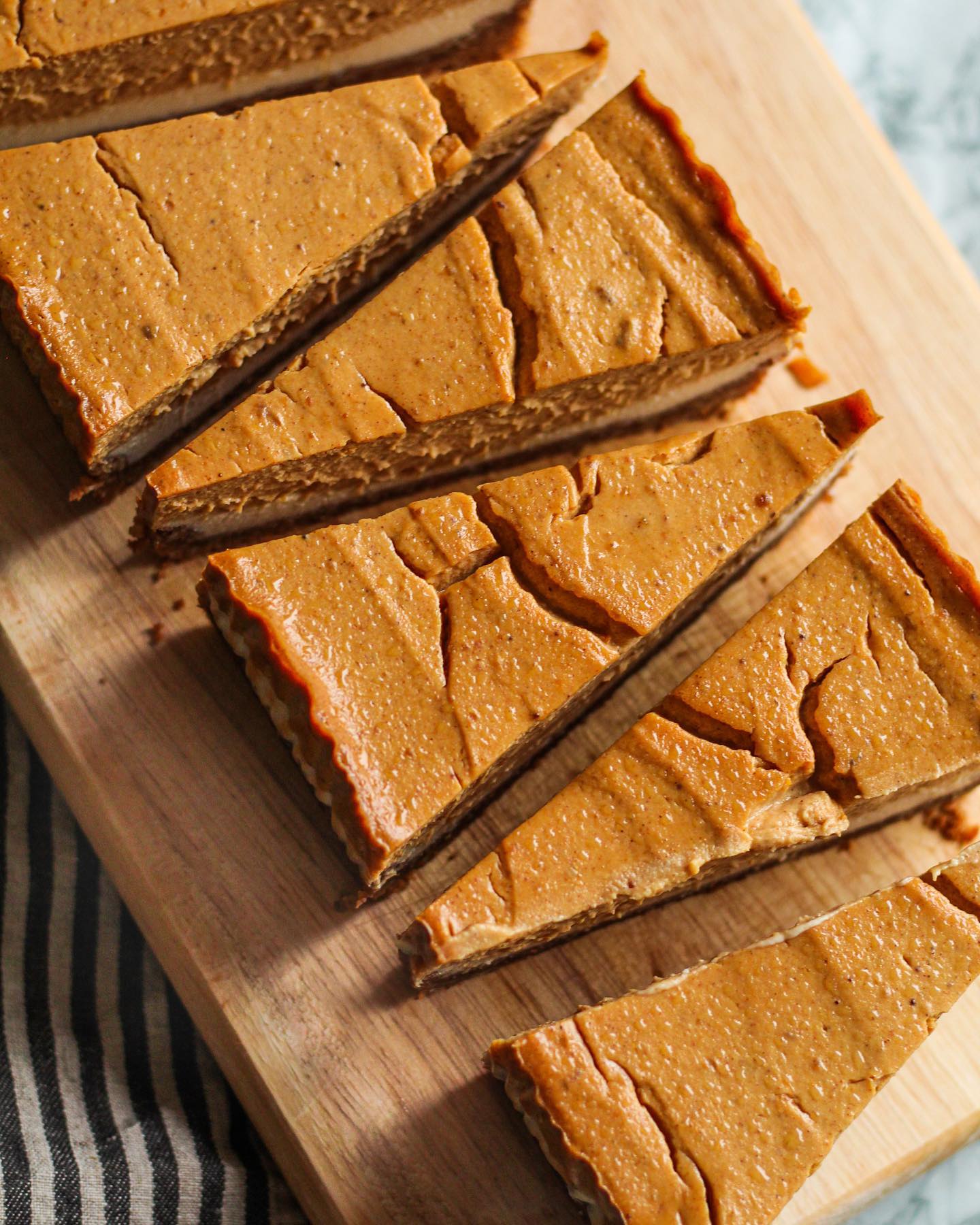 Vegan Double Layer Pumpkin Cheesecake