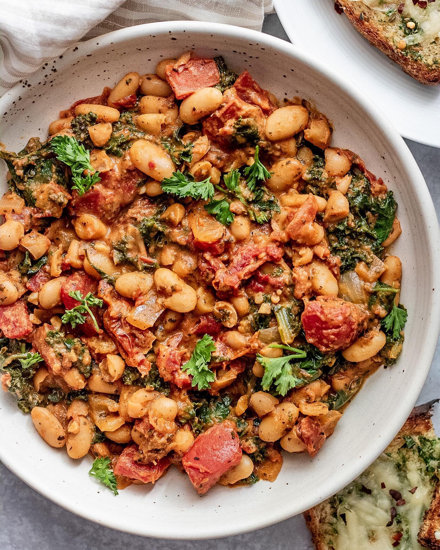 Sun-Dried Tomato White Bean Skillet