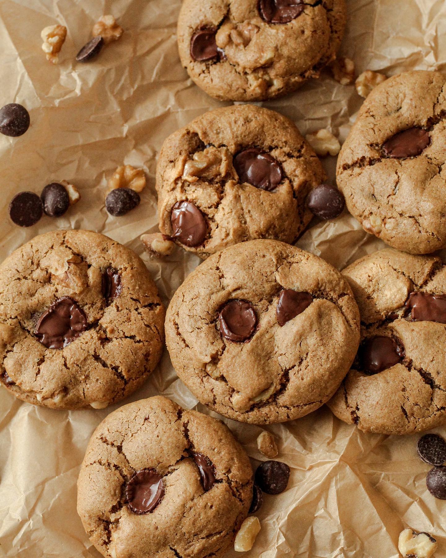 Chocolate Chip Walnut Cookies