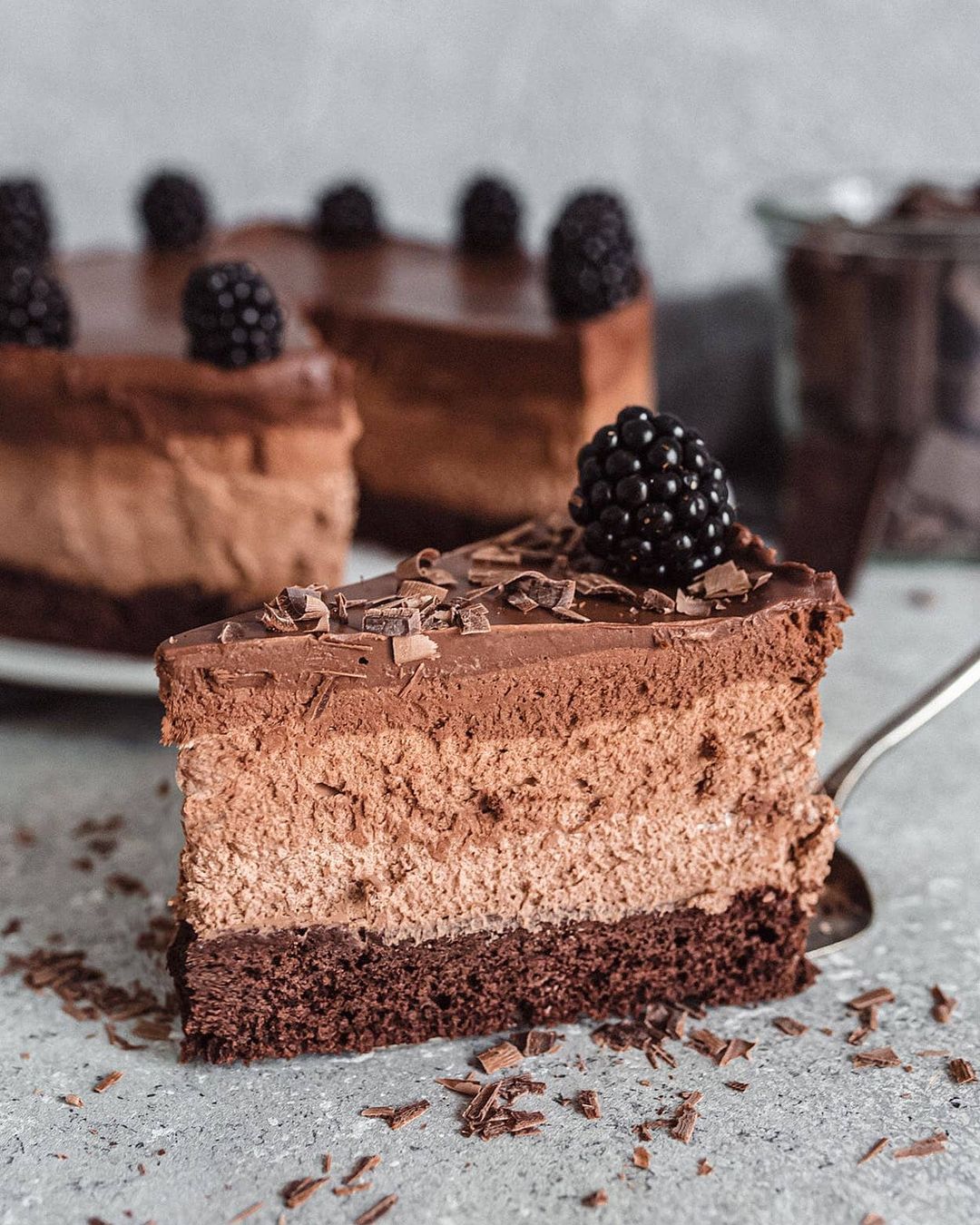 Vegan Chocolate Mousse Cake