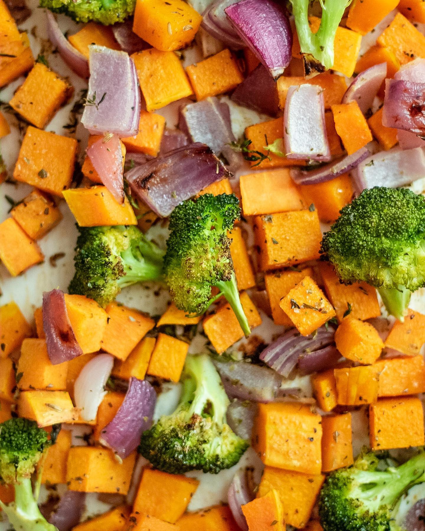 Roasted Butternut Squash Quinoa Nourish Bowl with Hot "Honey" Mustard Dressing