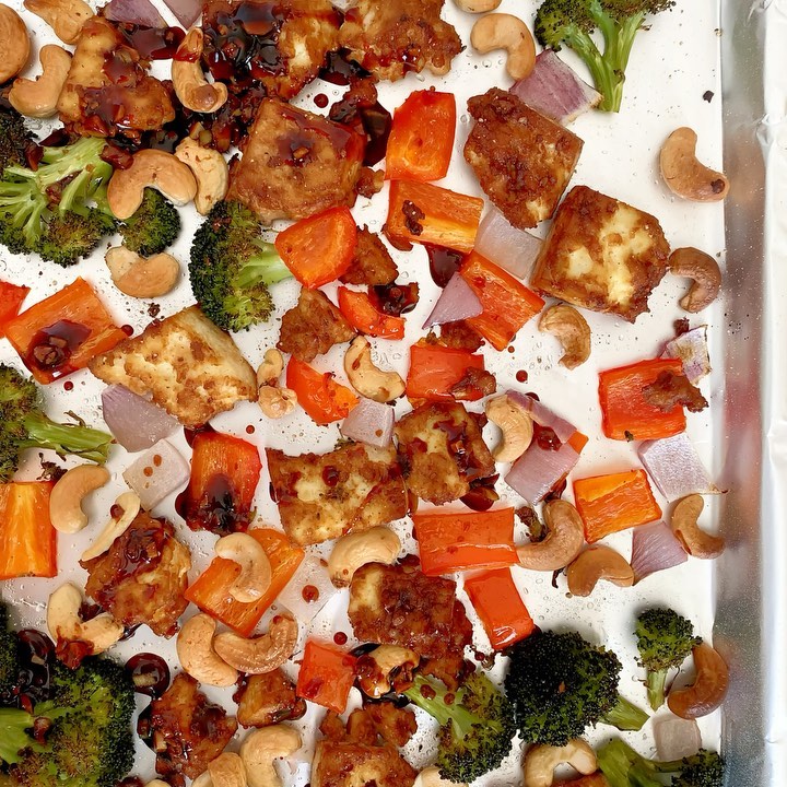 Sheet Pan Cashew Tofu
