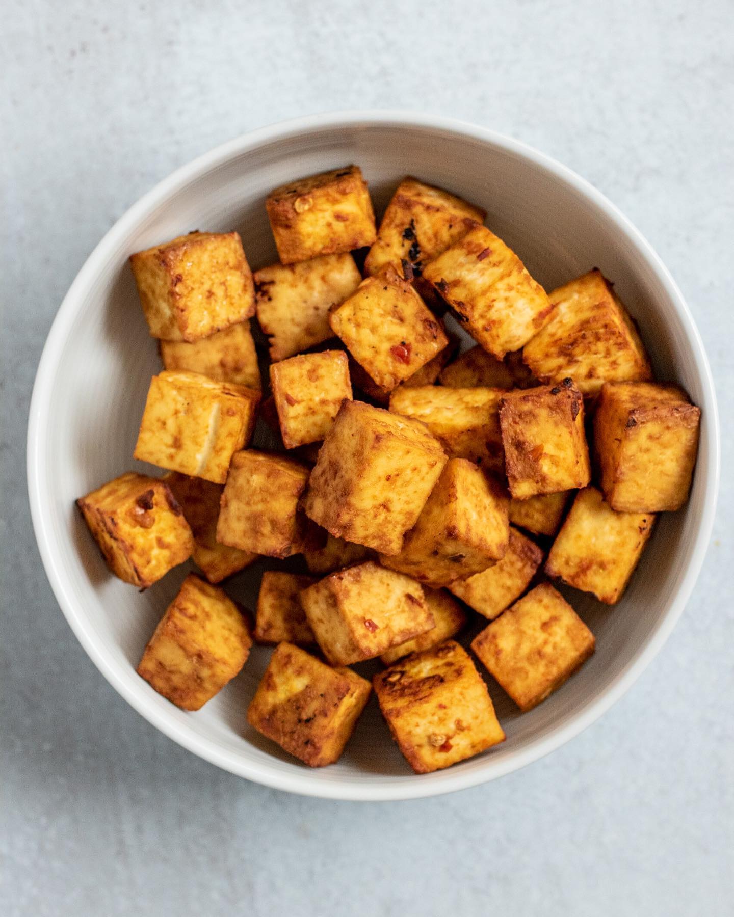 Spicy Sriracha Tofu Noodle Stir-Fry