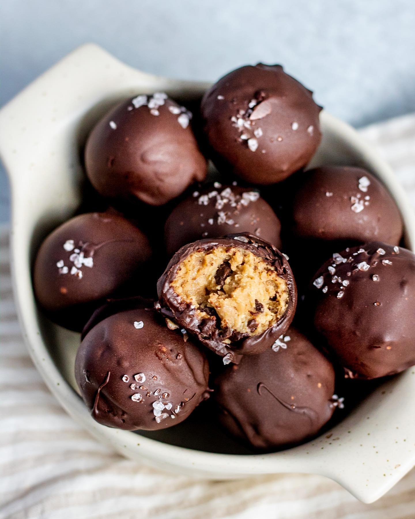Chickpea Chocolate Chip Cookie Dough Bites