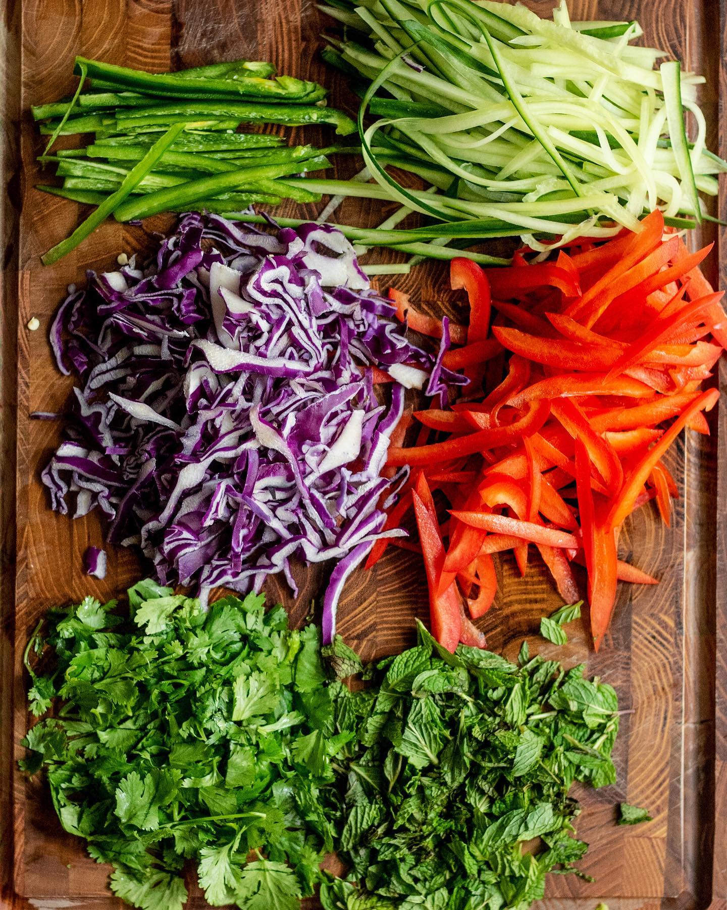Sweet Hoisin Tofu Vermicelli Noodle Salad