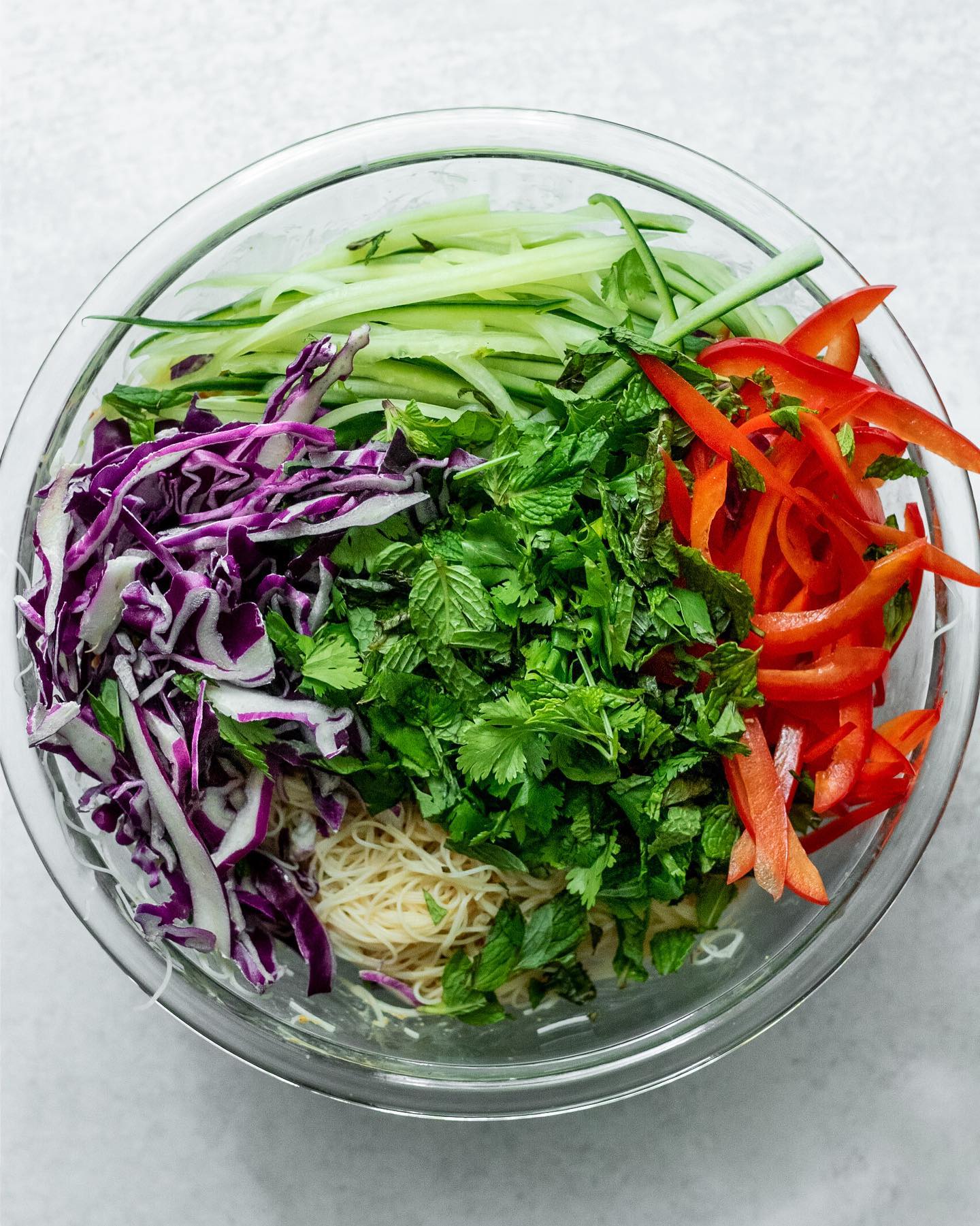 Sweet Hoisin Tofu Vermicelli Noodle Salad