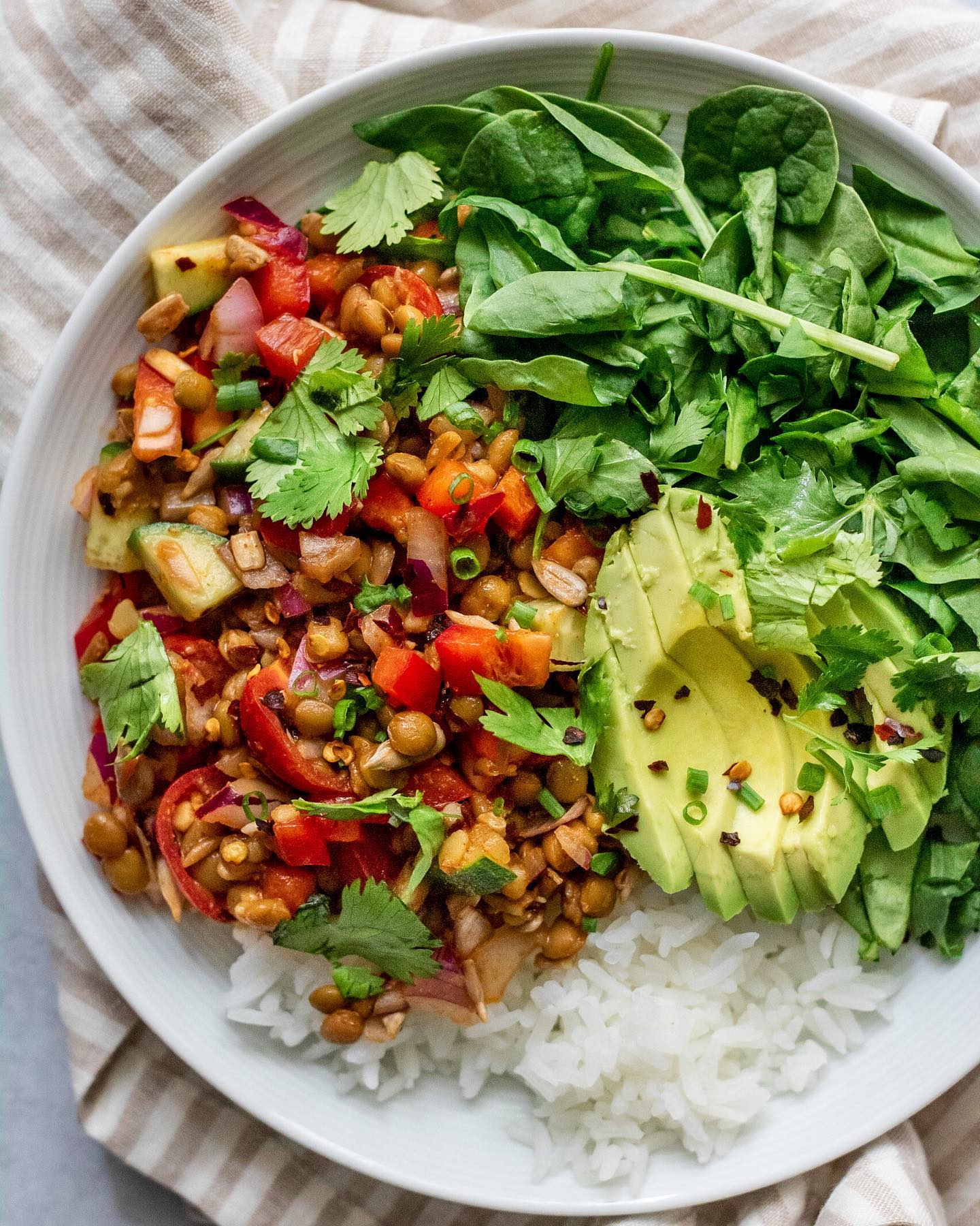 Quick and Easy Spiced Lentil Bowl