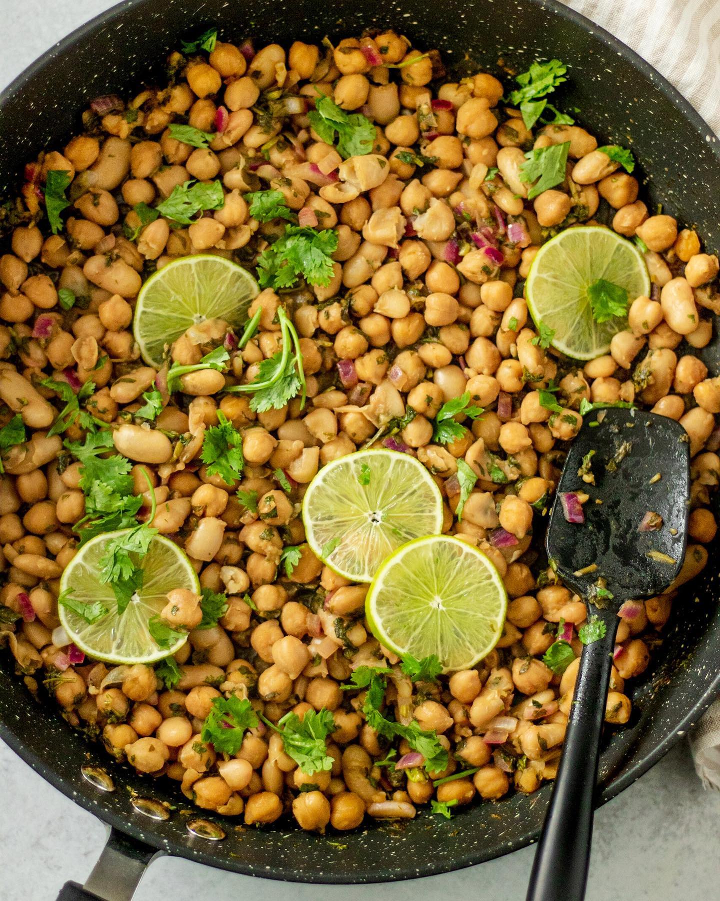 Tangy Cilantro Lime Chickpeas Nourish Bowl
