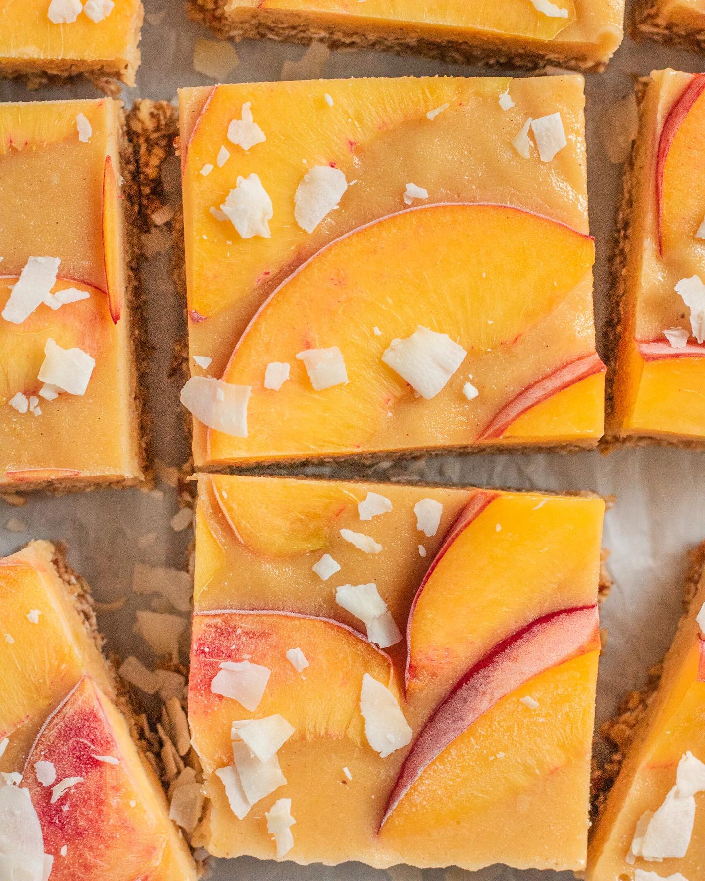 Peach Ice Cream Bars