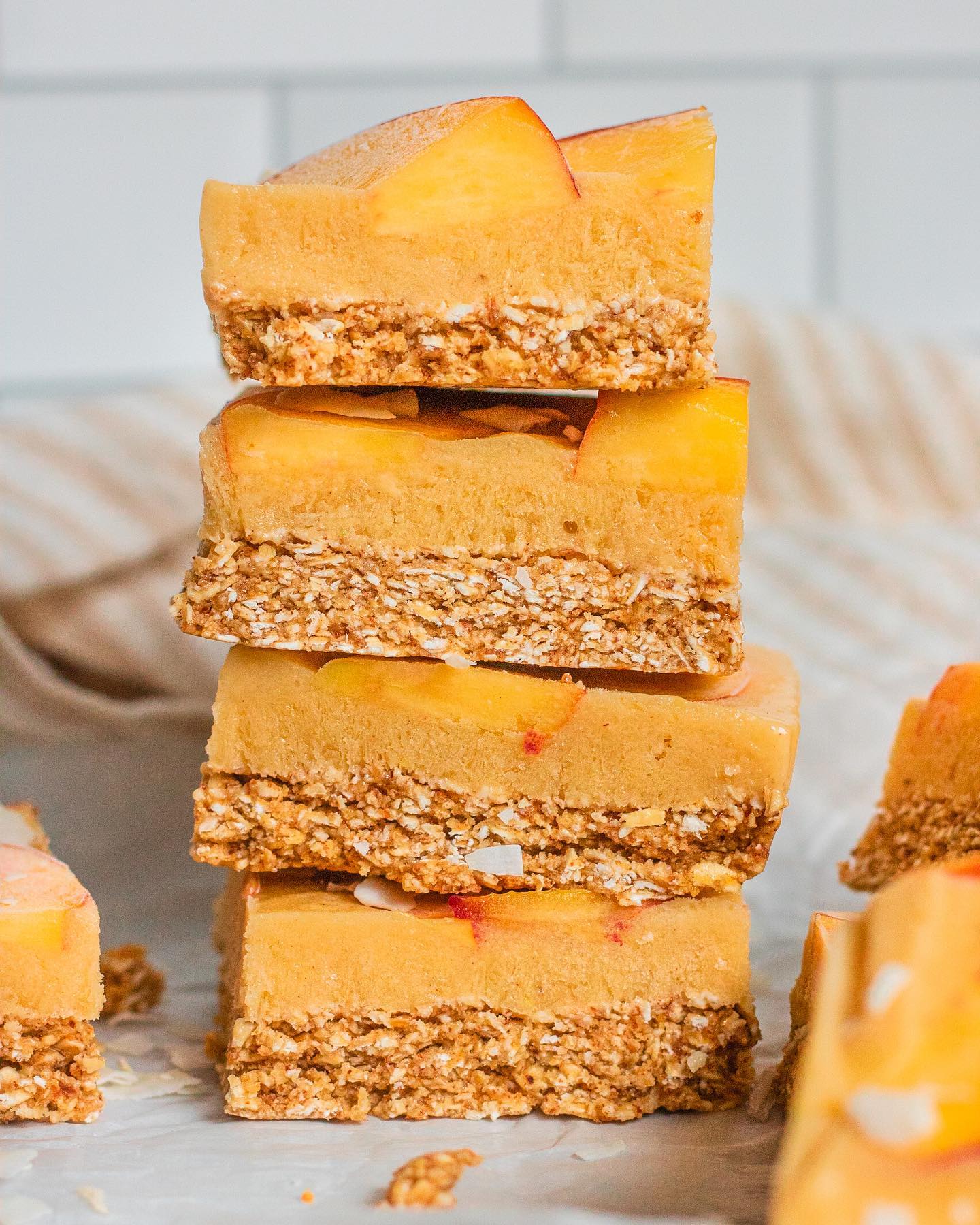 Peach Ice Cream Bars
