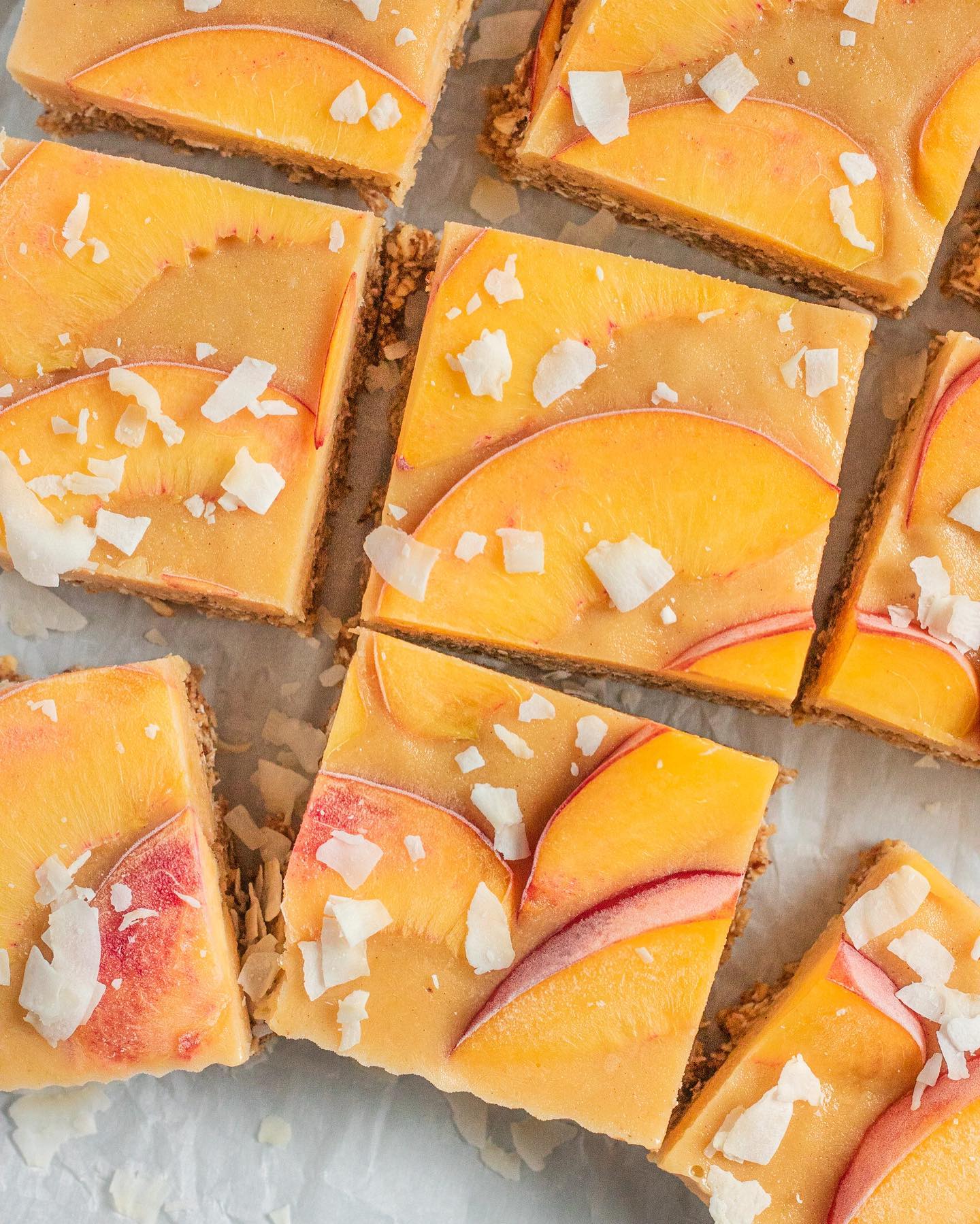 Peach Ice Cream Bars