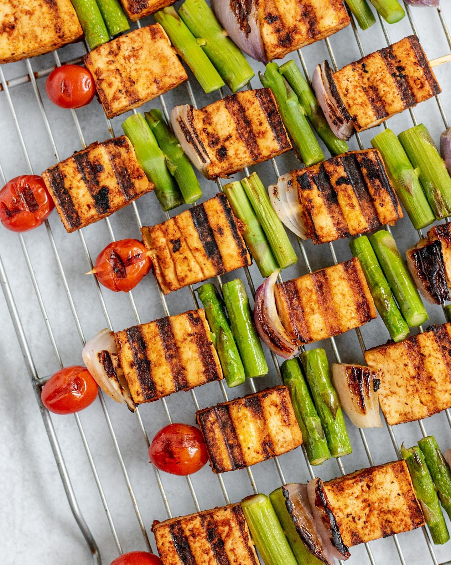 Sazón Grilled Tofu Skewers