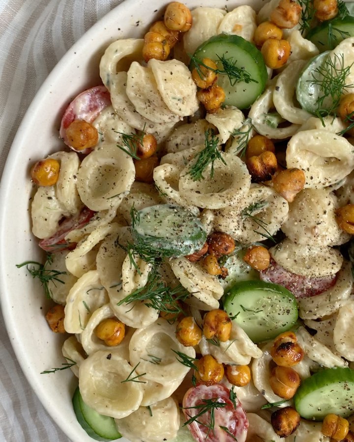 Creamy Tahini Pasta Salad
