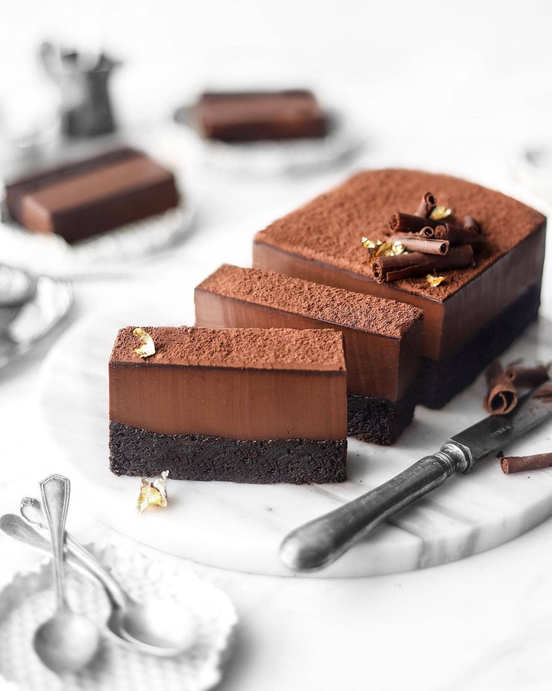 Vegan Brownie with Chocolate Fudge Flan