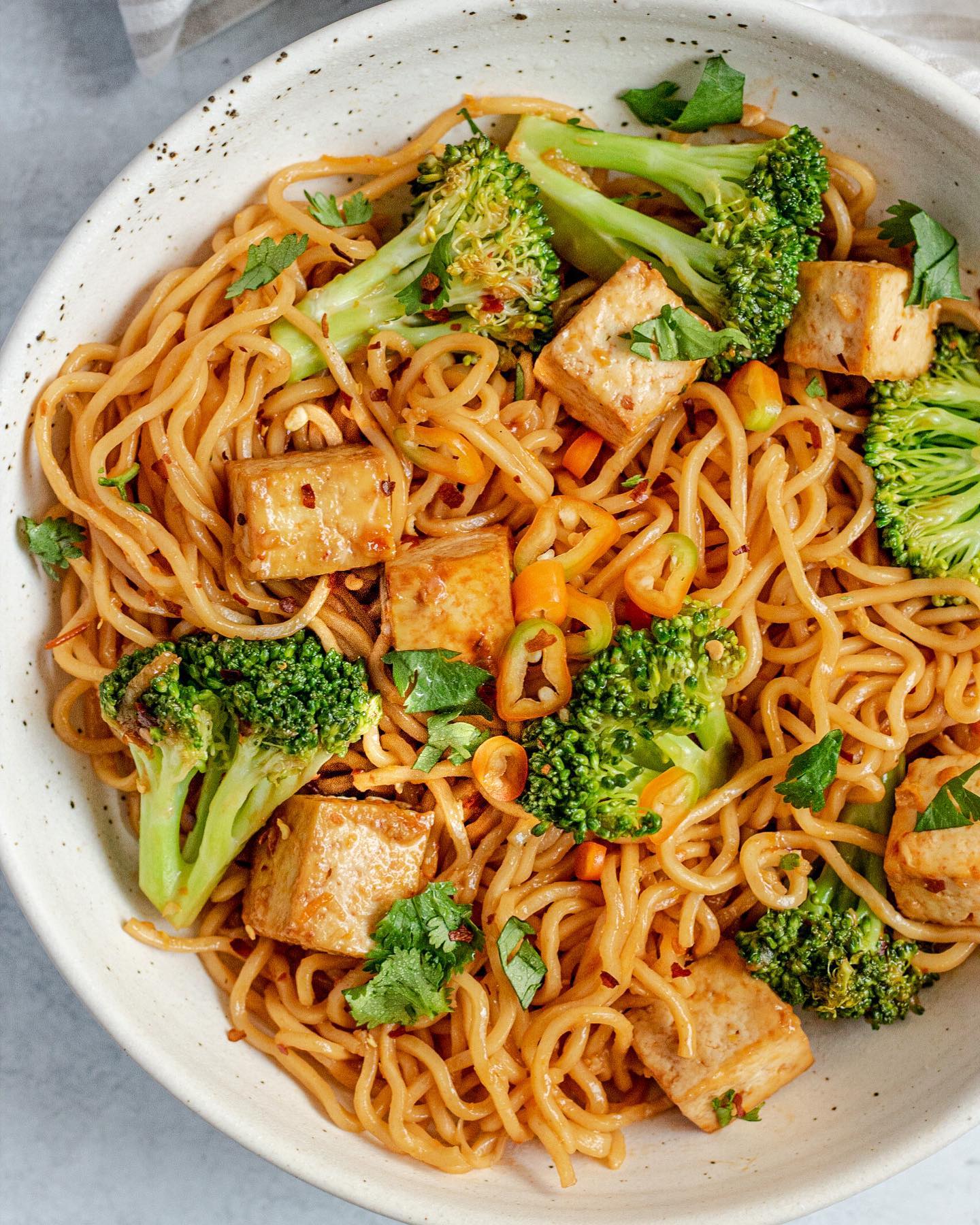 Orange Noodle Stir Fry