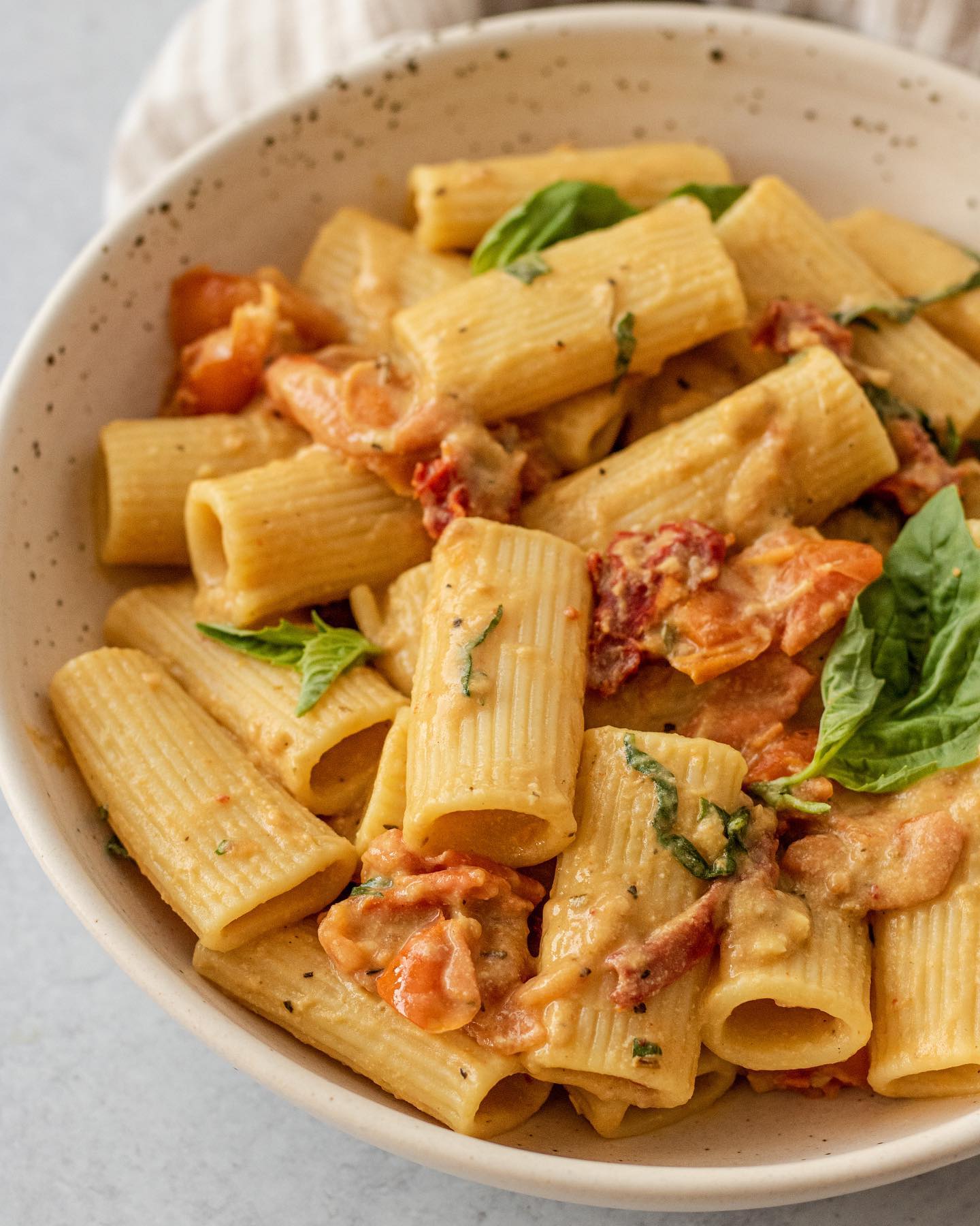Easy Vegan Baked Hummus Pasta