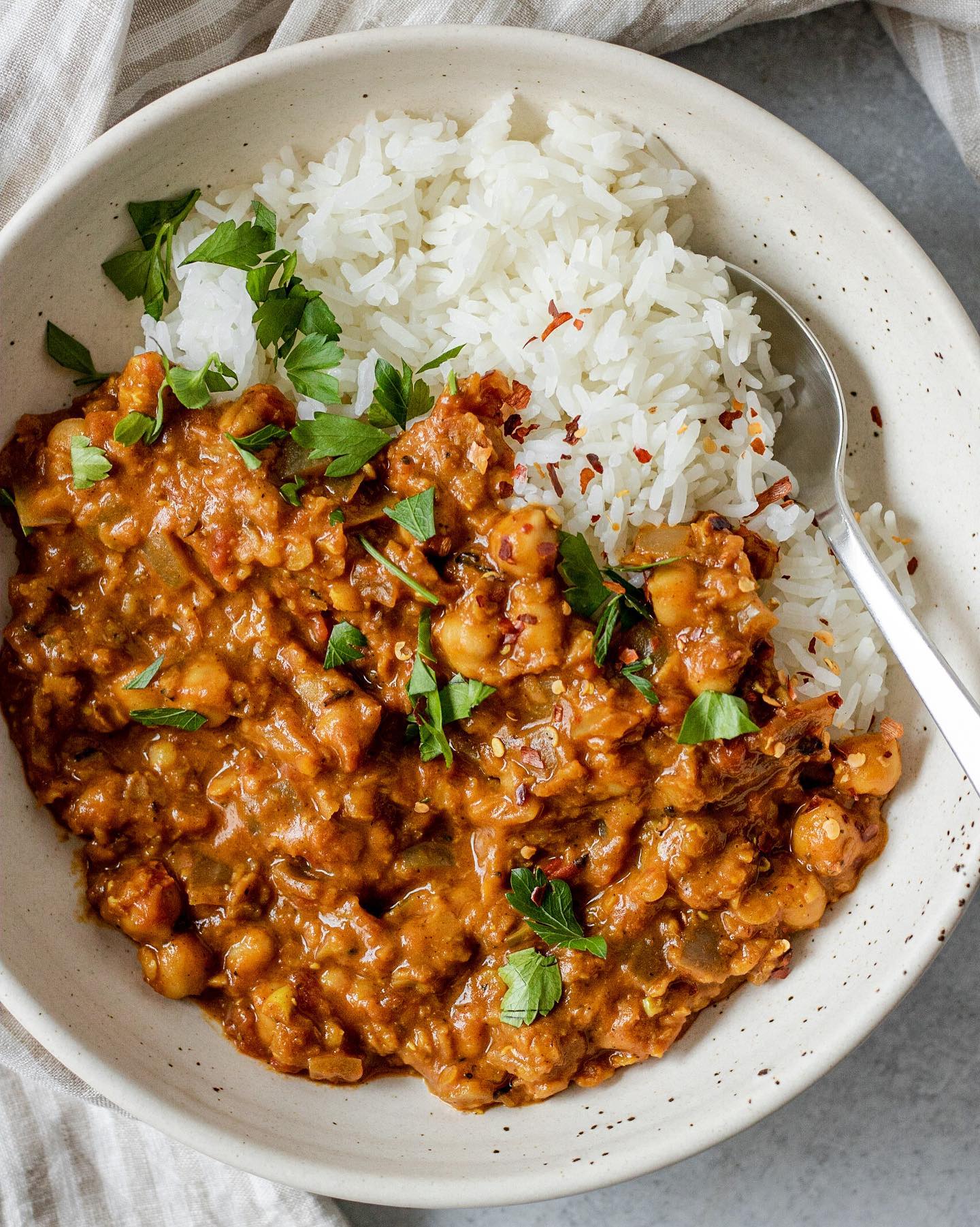 Chickpea & Red Lentil Coconut Curry