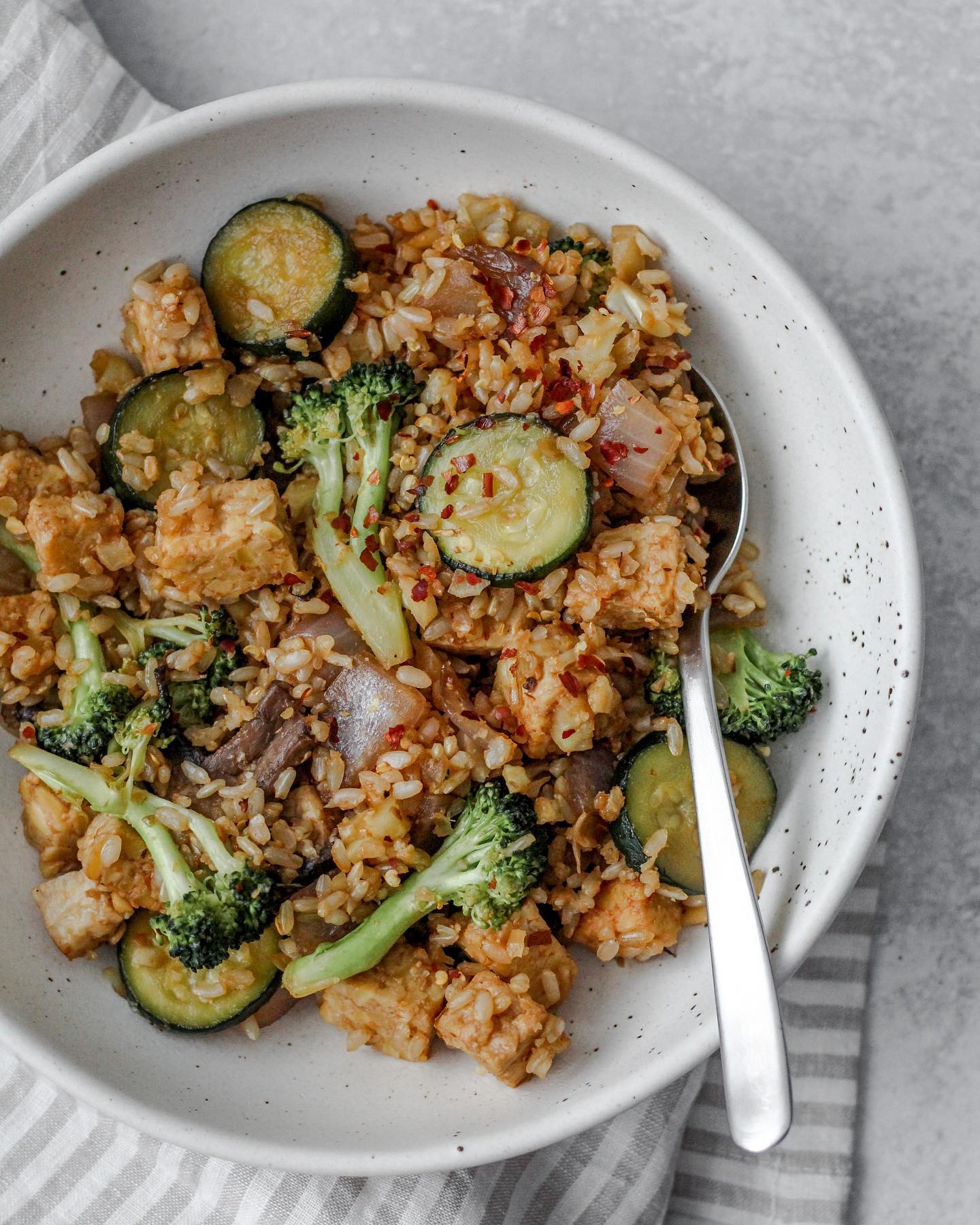 Vegetable Tempeh Fried Rice