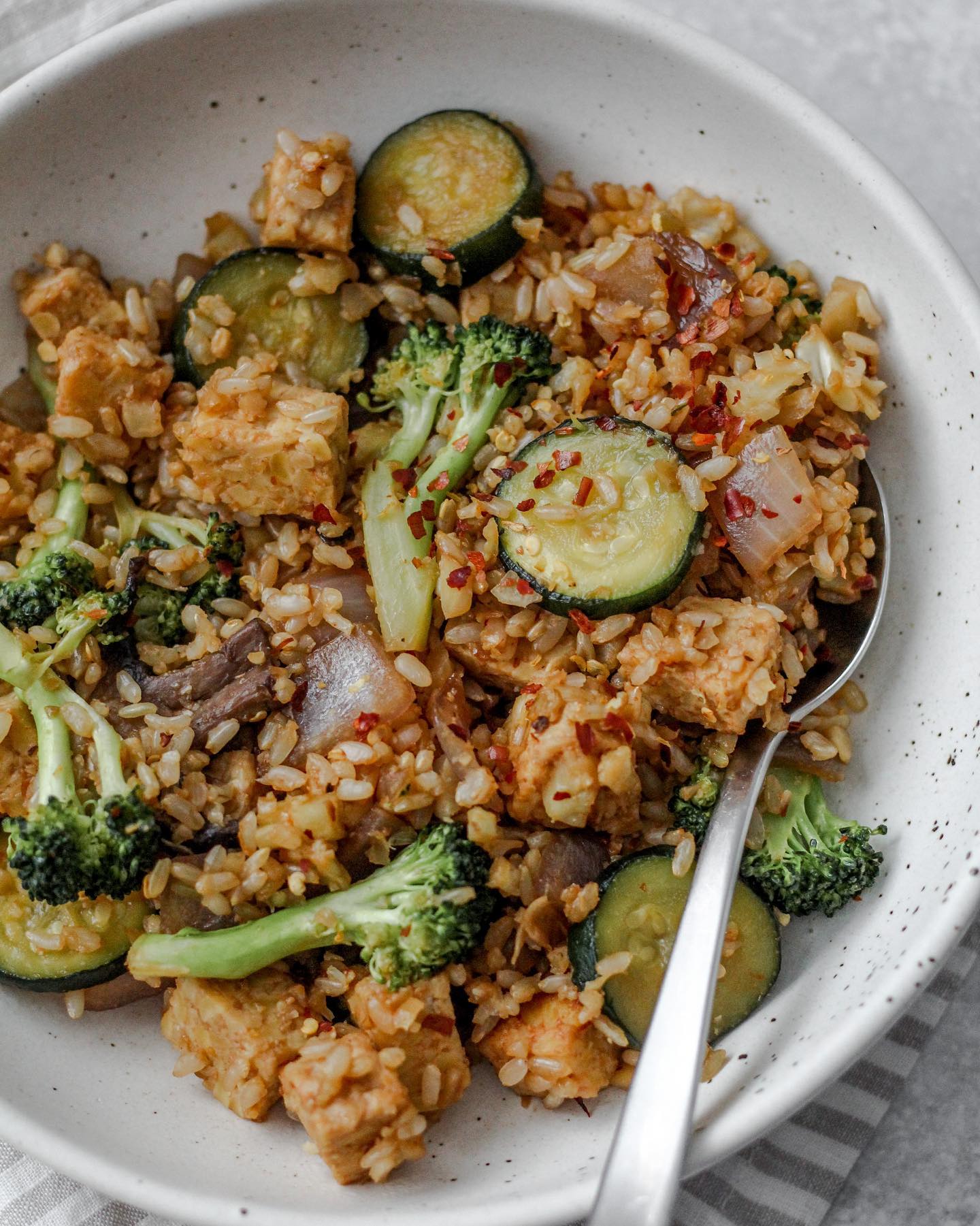 Vegetable Tempeh Fried Rice