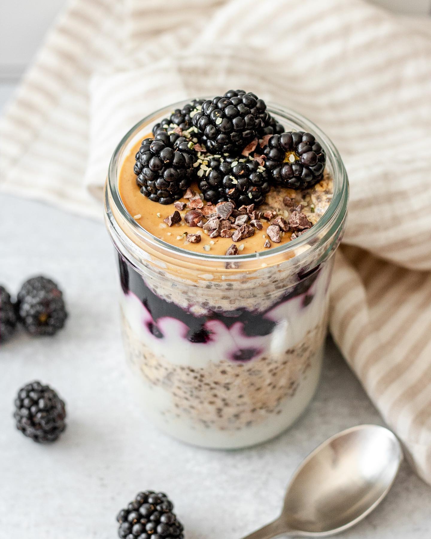 Blueberry Pie Overnight Oats